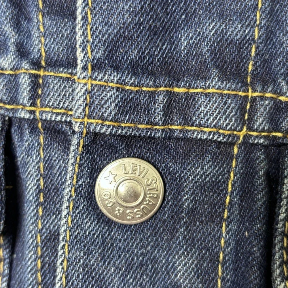 Levis Type 1 Iconic Denim Jacket Toddler 6 Blue Trucker Button Front Coat